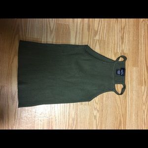 olive green green tank top